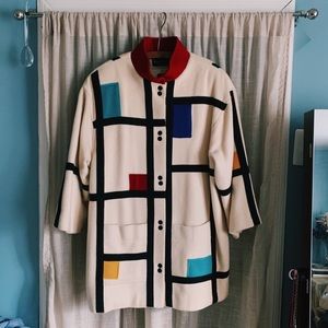Vintage Mondrian inspired coat